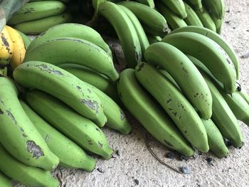 High angle view of fruits for sale in market