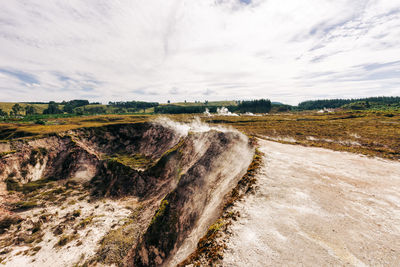 Scenic view of landscape against sky