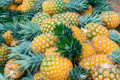 Full frame shot of pineapple