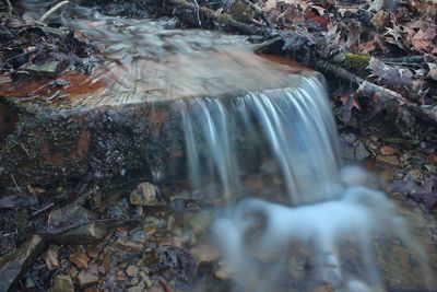 River flowing through rocks