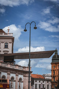 Low angle view of buildings against sky