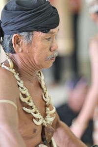 Mature man in traditional clothing