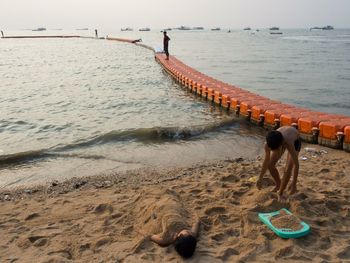 People on beach