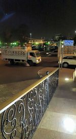 Illuminated street light at night