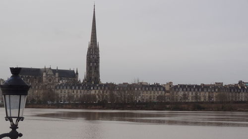 View of cathedral at riverbank