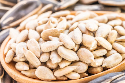 Close-up of roasted coffee beans in market