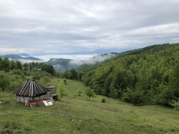 Scenic view of landscape against sky