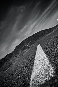 Road passing through landscape