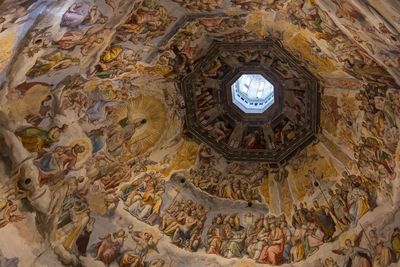 Low angle view of cupola in church