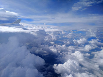 Aerial view of cloudscape against sky