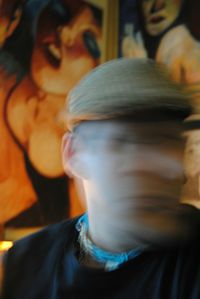 Woman looking at camera