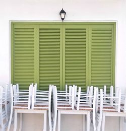 Exterior of white wall