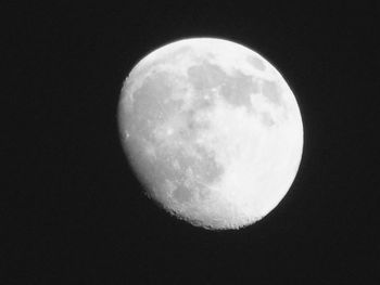 Low angle view of moon in sky
