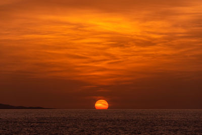 Sunset at playa de las hermosas