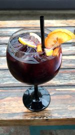 Close-up of drink on table