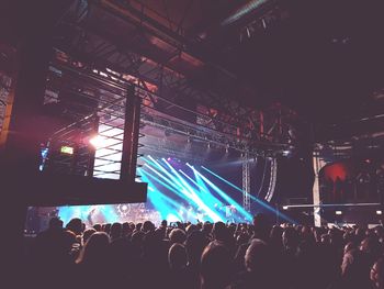 Crowd at music concert