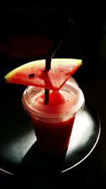 Close-up of drink on table