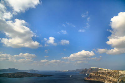 Panoramic view of sea against sky