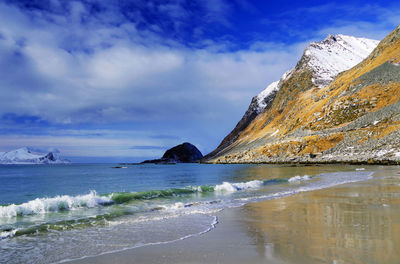 Scenic view of sea against sky