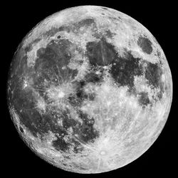 Close-up of moon against sky at night