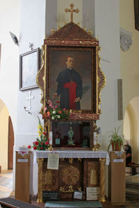 Statue of building in temple