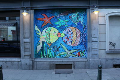 Multi colored door