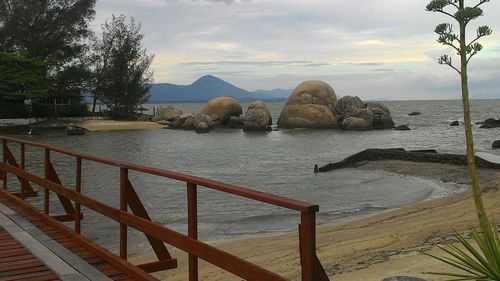 Scenic view of sea against sky