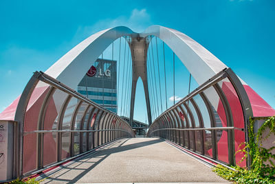 Bridge against blue sky