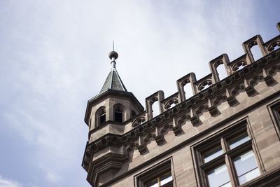 Low angle view of building against sky