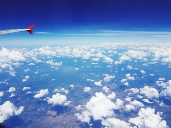 Aerial view of cloudscape against sky