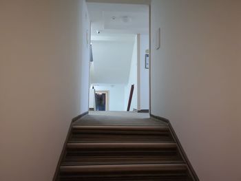 Empty corridor of building