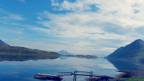 Scenic view of calm lake