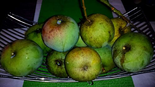 Close-up of apple on fruit