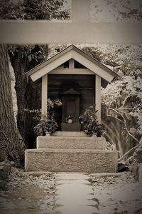 Entrance of building