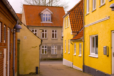 Yellow residential buildings