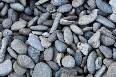 Full frame shot of pebbles