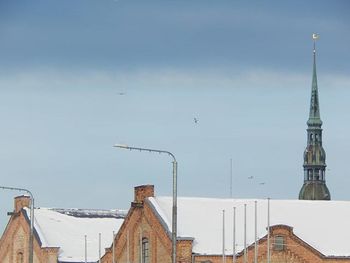 Low angle view of building against sky