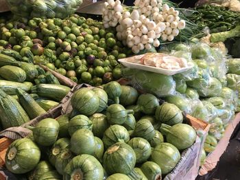 Vegetables for sale in market