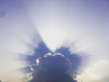 Low angle view of clouds in sky