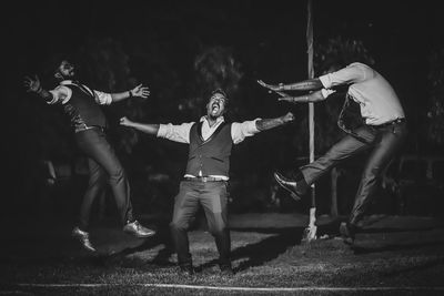 Group of people on the road