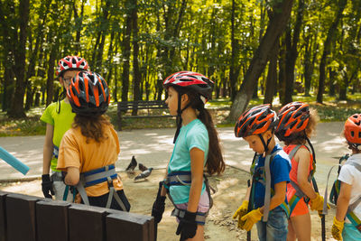 Group of people in park