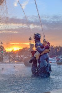 Sun shining through clouds