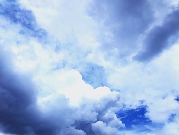 Low angle view of clouds in sky