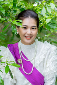 Portrait of a smiling young woman