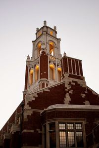 Low angle view of historic building