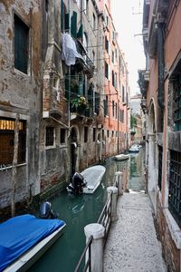 Canal amidst buildings in city