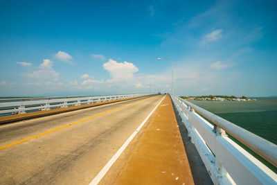 Road by sea against sky