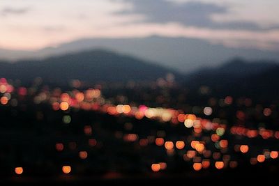 Scenic view of sky at sunset