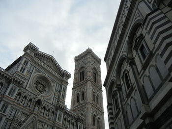Low angle view of historical building against sky, florence. italy