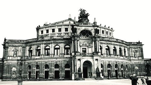 Low angle view of historical building